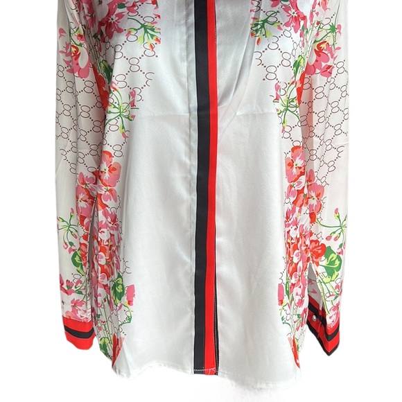 🔥HOT🔥Gucci Vintage Silk Floral Print Blouse❤️🔥 - Picture 4 of 8